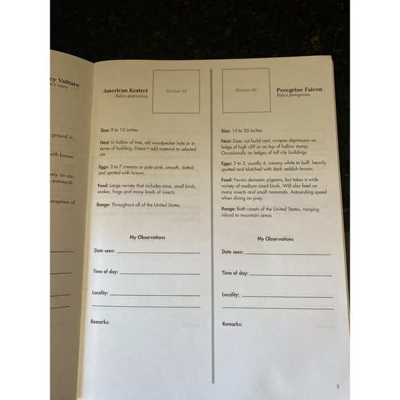 Beginning BirdWatchers Book With Stickers, Sy Barlowe - Picture 4 of 6